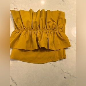 Strapless peplum blouse- from apple and lo boutique